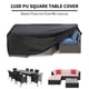 thumbnail image 5 of Funda impermeable para muebles de exterior 170x94x71cm - Protector universal de mesa y silla para patio - Tela 210D resistente a los rayos UV - Diseño ventilado - Fácil instalación con cierres a, 5 of 7