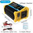 thumbnail image 3 of Inverter de automóvil de 6000W DC 12V a AC 110V 220V Dual USB Power Inverter LCD Display Transformador de voltaje de automóvil para tableta RV, 3 of 9