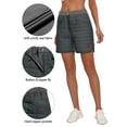 thumbnail image 5 of Little Donkey Andy Womens Lightweight Quilted Puffer Shorts Winter Warm Outdoor Hiking Running Grey M, 5 of 6