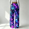 thumbnail image 6 of Trgacdwlo Fuzzy Halloween Pj Pants for Women Funny Ghost Graphic Wide Leg Fleece Pj Pants Women Elastic Waist Winter Cozy Warm Lounge Bottoms, 6 of 6