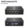 thumbnail image 2 of Enrutador de software sin ventilador Celeron J4125 Mini PC Quad Core 4x Intel i225/i226 2.5G LAN HD VGA Dispositivo de firewall pfSense ESXI AES-NI, 2 of 4