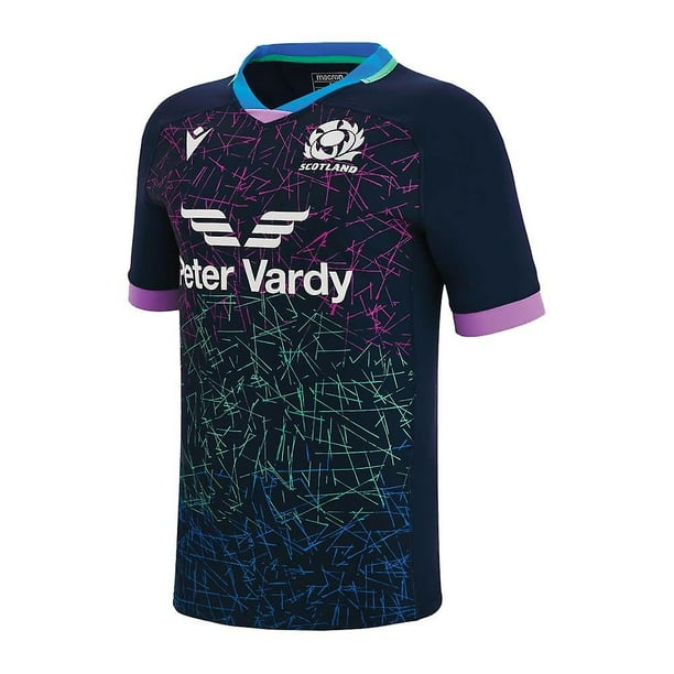 2022 2023 Scotland Rugby Training Jersey Navy