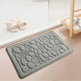 thumbnail image 3 of sruoe Bath Rugs, Bath Mats for Bathroom Floor, Bathroom Rugs, Non Slip WaterAbsorbent Stain Resistant Bath Mats, Polyester Mat, Bathroom Door Mat Household Use, Gray, 3 of 5