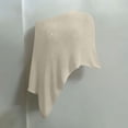 thumbnail image 4 of BLTIBY Women's Sheer Coverups Poncho Tops Summer Mesh See Through Lightweight Cover Up Asymmetrical Beach Knit Shrug Shawl Beige Free Size, 4 of 8