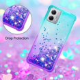 thumbnail image 5 of Case for Moto G 5G 2023, Moto G 5G 2023 Case Liquid Cute Clear Glitter Heavy Duty Shockproof Anti-Scratch Soft TPU Protective for Girls Women Phone Case for Moto G 5G 2023 Gradient Blue, 5 of 6