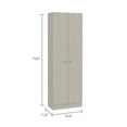 thumbnail image 4 of TuHome Modern Off White Engineered Wood Multistorage 70" Two Door Pantry, 4 of 10
