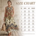 thumbnail image 7 of Xoenoiee Aztec Southwest American Tribal Floral Print Cotton Linen Maxi Dresses for Women Casual Crewneck Sleeveless Tank Dress with Pocekts Summer Spring Boho Vacation Clothes Long Dress, S, 7 of 7
