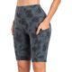 thumbnail image 3 of Gibobby Pantalones de Casuales Pantalones de bolsillo Yoga Short Yoga Mujer Cintura estampada Running High Sport Training Pants(Gris， M), 3 of 5