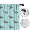 thumbnail image 4 of Blackout Kids Curtains,LightBlue Cartoon Dinosaurs Skeletons Pattern Childrens Insulated Curtains Set Of 2,Bedroom Essentials,Toddler Room Decor 52"x84", 4 of 5