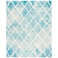 thumbnail image 2 of Safavieh Dip Dye Altan Distressed Wool Area Rug, Turquoise/Ivory, 8' x 10', 2 of 11
