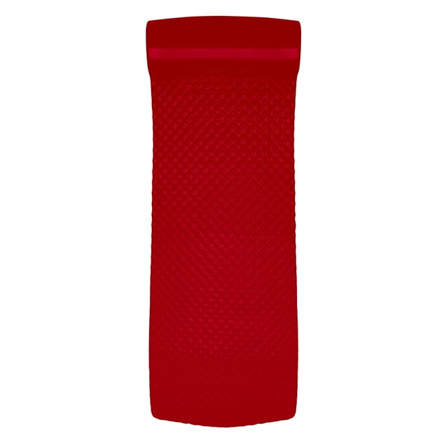 TRC Recreation Tapis Flottant de Piscine en Vinyle Super Doux de 2 Pouces d'Épaisseur, Rouge