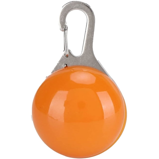 Colgante LED para perro de 4 piezas, colgante luminoso LED para mascotas, luz de advertencia de seguridad nocturna, collares con clip, batería de botón incorporada