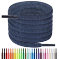 thumbnail image 1 of Shoelaces Handshop, semicircular, 6 mm, azul marino, 115 cm, para zapatillas, 1 of 7