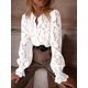 thumbnail image 5 of Blusa Informal Elegante de Encaje para Mujer, Camisa de Larga con Botones, Ropa de Moda para y Otoño L, 5 of 9