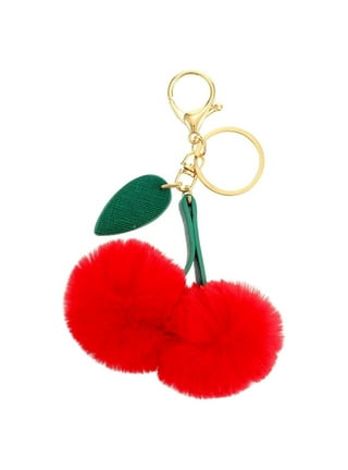 Jumbo Juicy Cherry Keychain Charm