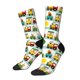thumbnail image 1 of Balery Train With Animals Calcetas Largas con Estampado para Hombre y Mujer – Suaves y Transpirables, Talla Única (US 5-11), 1 of 6