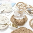thumbnail image 6 of Thread Jute Table Mat Heat Resistant Thick Round Placemats for Kitchen Table, 6 of 6