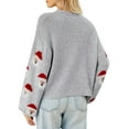 thumbnail image 3 of Frontwalk Womens Pullover Sweaters Christmas Ugly Knitted Jumpers Long Sleeve Xmas Holiday Party Blouse Tops Grey XL, 3 of 3