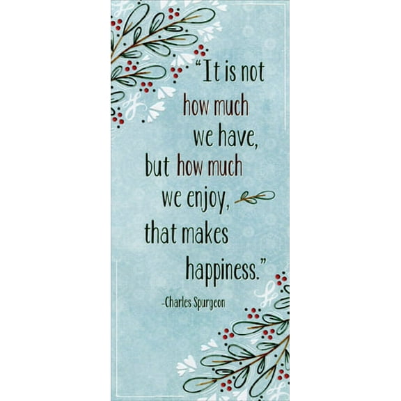Designer Greetings Makes Happiness Quote 8 Christmas Gift Card / Money Holders