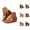 Brown, variant on Wedge Sandals for Women 2026 Summer Trendy Pu Leather Open Toe Ankle Strap Indoor Outdoor Beach Sandals