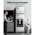 thumbnail image 3 of VEVOR Commercial Ice Maker, 300 Lbs/Day Ice Maker Machine, 180 Lbs Large Ice Storage Bin with 20 Lbs/Min Automatic Ice Dispensing, Self-Cleaning Ice Machine with Touchscreen for Bar, Cafe, Restaurant, 3 of 9