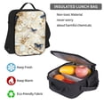thumbnail image 5 of Disketp Elegant Butterflies And Pearls Large Capacity Backpack Lunch Bag Pencil Case Combination 3 Piece Set for Student, 5 of 7