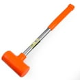 thumbnail image 2 of Stark Dead Blow Hammer 12-LBS Mallet with Non-Slip Handle Rubber Hammer Shot Shock Absorbing, Orange, 2 of 3