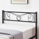 thumbnail image 5 of Negra tamaño individual size marco de cama con almacenamiento metal marco de cama con vintage pattern cabecero y footboard mattress foundation fácil montaje, 5 of 7