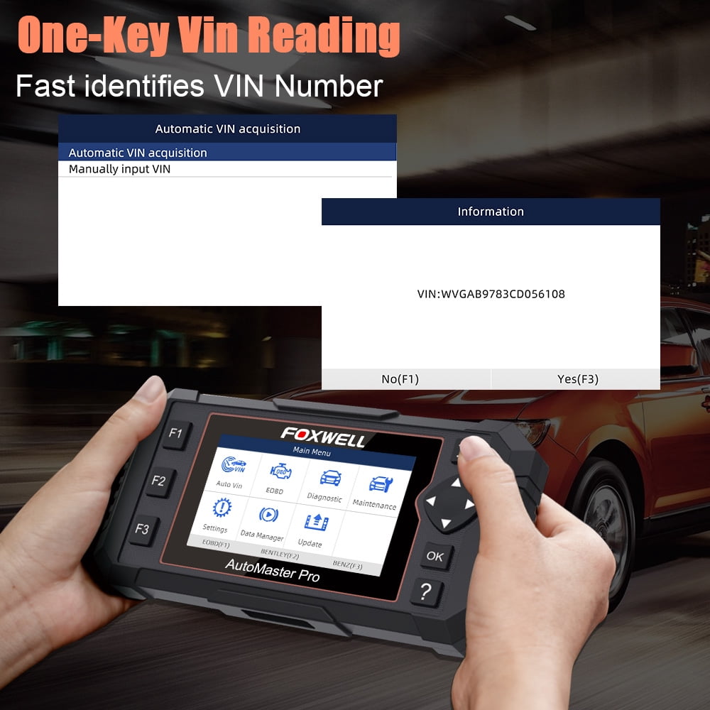 FOXWELL NT614 Elite Car OBD2 Scanner ABS SRS Engine Transmission 