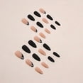 thumbnail image 3 of Mgmxbsth 24PCS Enumerated Medium Pressed Nails,Fake Nails, French Tip False Nails, Stick On Nails, Daily Tip Acrylic Full Coverage Gel Adhesive Nail, 3 of 5