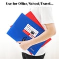 thumbnail image 2 of 7 Pockets Accordion File Organizer (Pack of 4), Letter Size/A4 Expanding File Folder with Index Tabs, Expandable Plastic Document Organizer for Business Travel School Office Home, 2 of 6