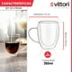 thumbnail image 3 of Juego de 2 Tazas Termicas Doble Pared de Vidrio de Borosilicato 350ml. Ideal para Bebidas Calientes, Apto para Microondas, 3 of 5