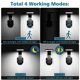 thumbnail image 5 of 30 LED Solar Light Landscape Garden Outdoor Motion Sensor Wall Lamp with Remote Control - Black, 5 of 5