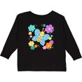 thumbnail image 3 of Inktastic Cute Butterfly and Flowers Boys or Girls Long Sleeve Toddler T-Shirt, 3 of 5