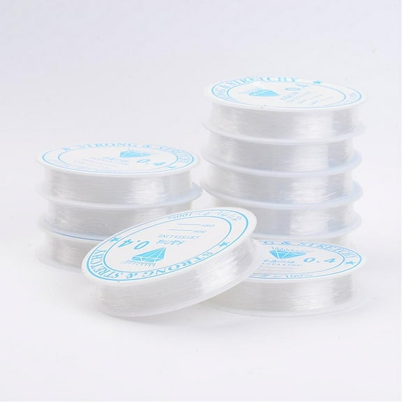 Elastic Thread Clear 0.4mm 15.85 yards(14.5m)/roll