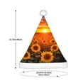 thumbnail image 3 of Cauagu Sunset Golden Sunflower Field for Adult Christmas Hat,1-Pack Xmas Holiday Hat Santa Hat for Women & Men Festive Headwear Accessories Fit for Christmas/New Year/Party, 3 of 6