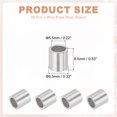 thumbnail image 2 of Uxcell Aluminum Crimping Loop Sleeve, Wire Rope Stop Sleeve Round Crimp Ferrules for Wire Rope and Cable 3/16"(5mm), 2 of 7
