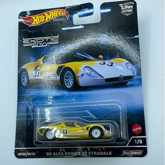 Hot Wheels premium Car culture exotic envy 69 Alfa Romeo 33 Stradale