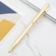 thumbnail image 2 of 2X BolíGrafo de Metal BolíGrafo Giratorio de Acero Inoxidable para Oficina de la Escuela Brillante Punto de Escritura 1.0mm (Dorado), 2 of 6