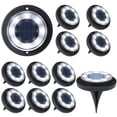 thumbnail image 1 of Solar Ground Lights Flacchi Solar Disk Light, paquete de 12, 1 of 6