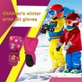 thumbnail image 3 of Cateissary 6 pares de manoplas para niños, guantes impermeables de invierno para niños, dibujos animados, copo de nieve, conejo, equipo Type3 NO3, 3 of 6