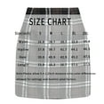 thumbnail image 4 of ZOELNIC Women's Bodycon Plaid Skirt High Waist Pencil Mini for Work & Casual, L, 4 of 4