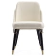 thumbnail image 3 of Manhattan Comfort Estelle 18.9" Faux Leather Dining Chair in Cream (Set of 2), 3 of 6