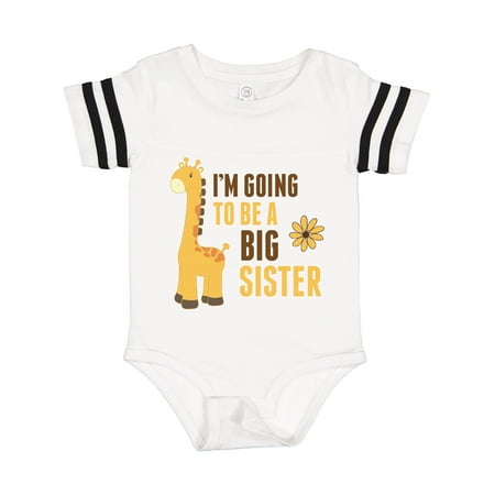 

Inktastic I m Going to Be a Big Sister Giraffe Gift Baby Girl Bodysuit