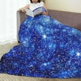 thumbnail image 6 of Zufioo Blurred Star Snow Christmas Fleece Blanket Queen Size,Plush Bed Blanket,Ultra Soft Throw Blanket,Plush Fuzzy Cozy Blanket Perfect for Bed,Couch-40"x30", 6 of 7