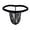 Black, variant on Men's Floral Lace G-Strings Breathable Elastic Waist Comfort Underwear for Daily Wear