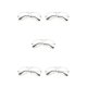 thumbnail image 1 of Minnieouse Gafas de sol clásicas, individuales, elegantes, de alta definición, resistentes a los golpes, resistentes, duraderas, redondas, plateadas y Type2 NO2 Minnieouse CBP275285, 1 of 5