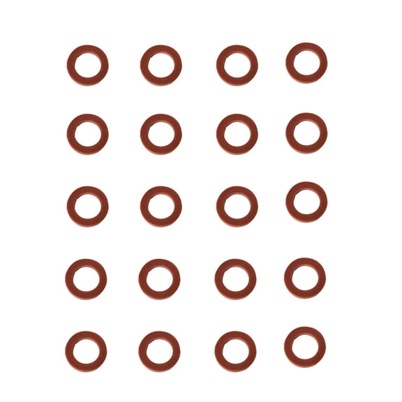 Garden Hose Washers Rubber Washers Seals, Rubber Washer Fit All Standard 3/4 Inch Shower Hose and Water Faucet Fittings (Red, 3/4-Inch)