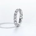 thumbnail image 3 of Yeesoth Moissanite Eternity Ring 4mm 5cttw D Color VVS1 14K Gold Plated 925 Sterling Silver Eternity Band Wedding Ring for Women, 3 of 7