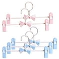 thumbnail image 3 of PBPBOX 5Pcs Adjustable Clip Pants Hangers Assorted Color Space Saving Skirt Hangers for Household, 3 of 8